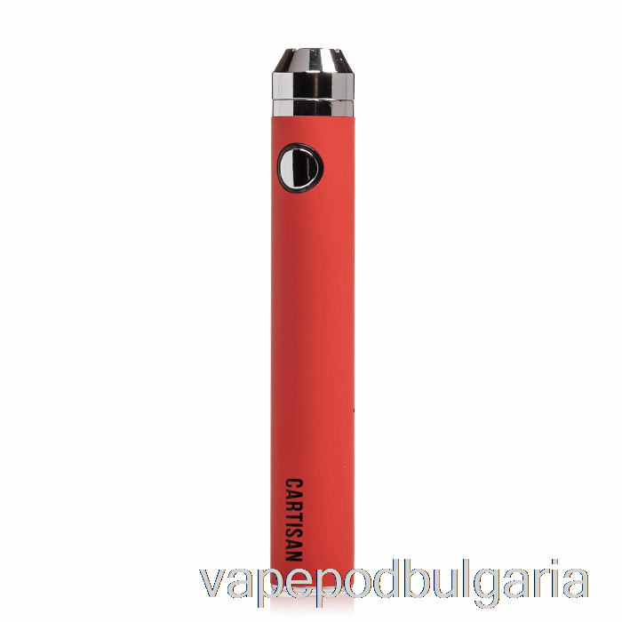 Vape 10000 Дръпки Cartisan бутон Vv 1300 510 батерия червена